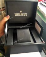 Vacheron Constantin Black Leather Watch Case Replica Watch Boxes